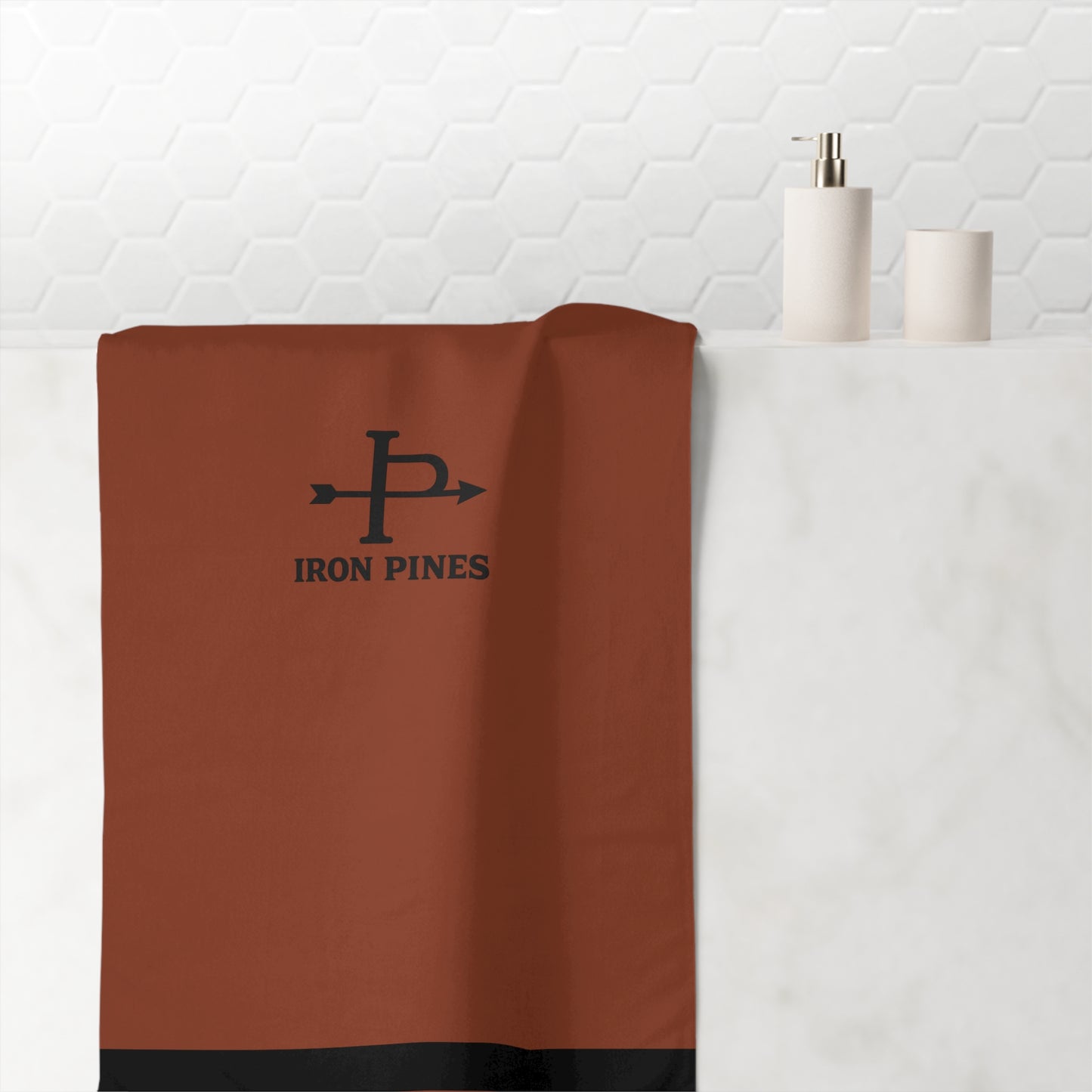 Backwaters & Bonfires - Red Clay Coast Beach Towel