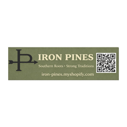 Car Magnet — Iron Pines Logo & QR Code Promotional Strip