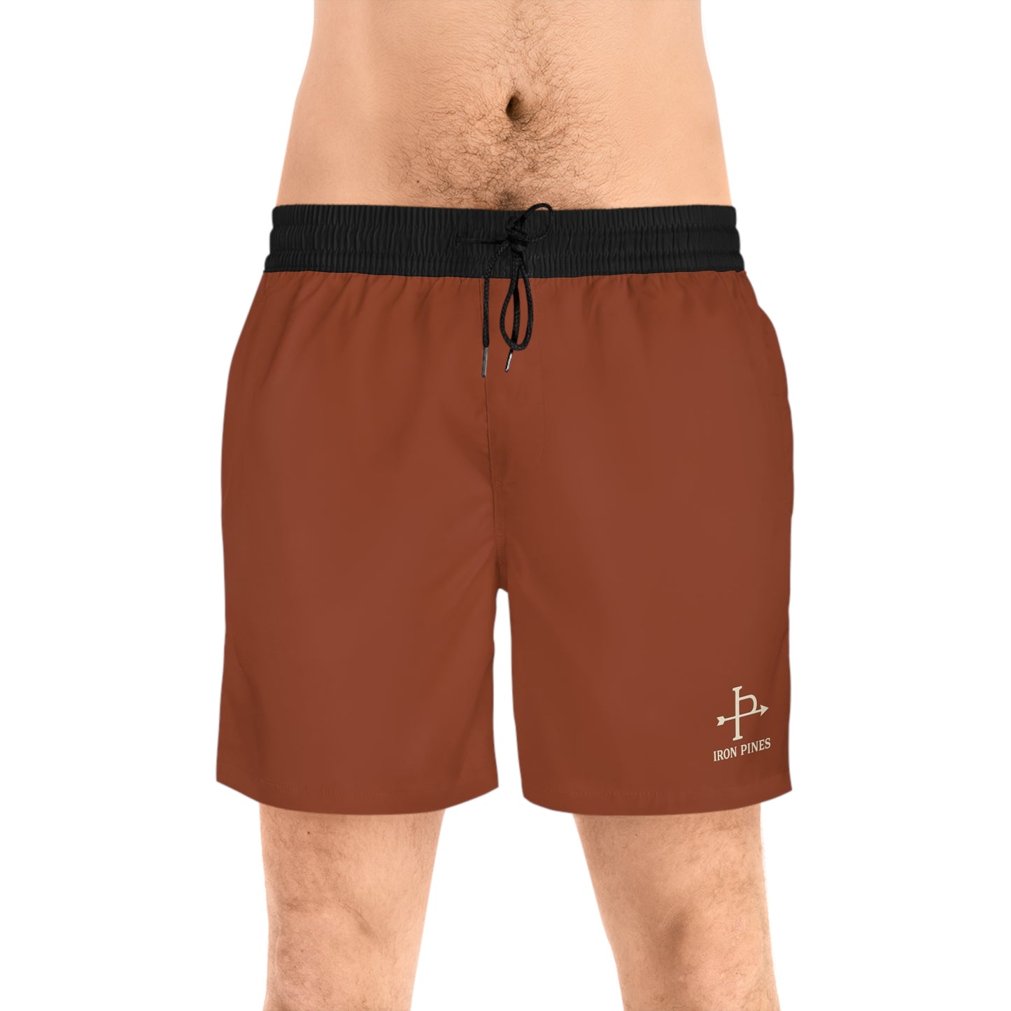 Backwaters & Bonfires Swim Trunks - Red Clay Coast