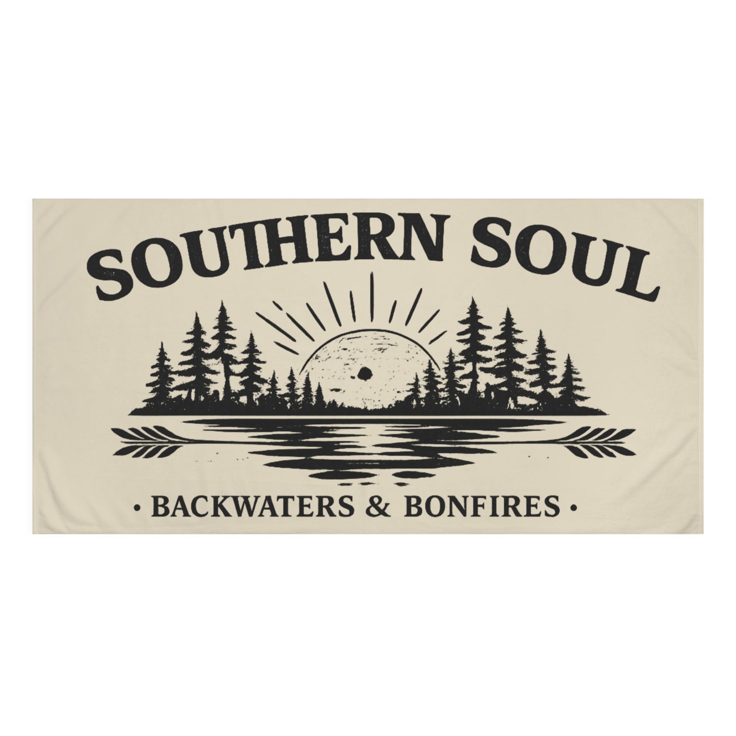Backwaters & Bonfires - Southern Soul Beach Towel