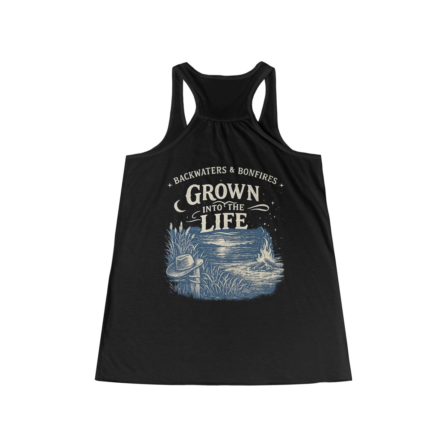 Backwaters & Bonfires Women's Tank