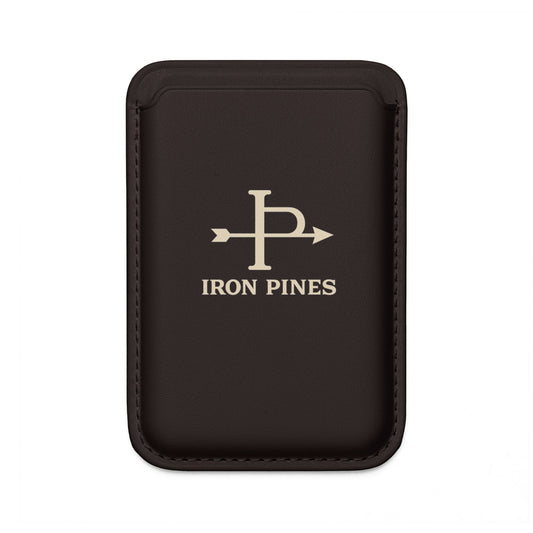 Vegan MagSafe Card Wallet — 'Iron Pines' Minimal Leather-Alternative Phone Wallet