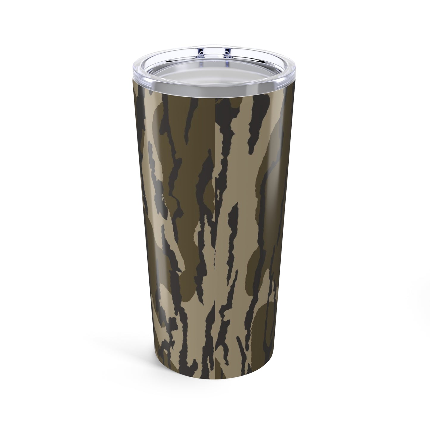Iron Pines™ 20 oz Insulated Tumbler – Camo w/ Blaze Orange Brand