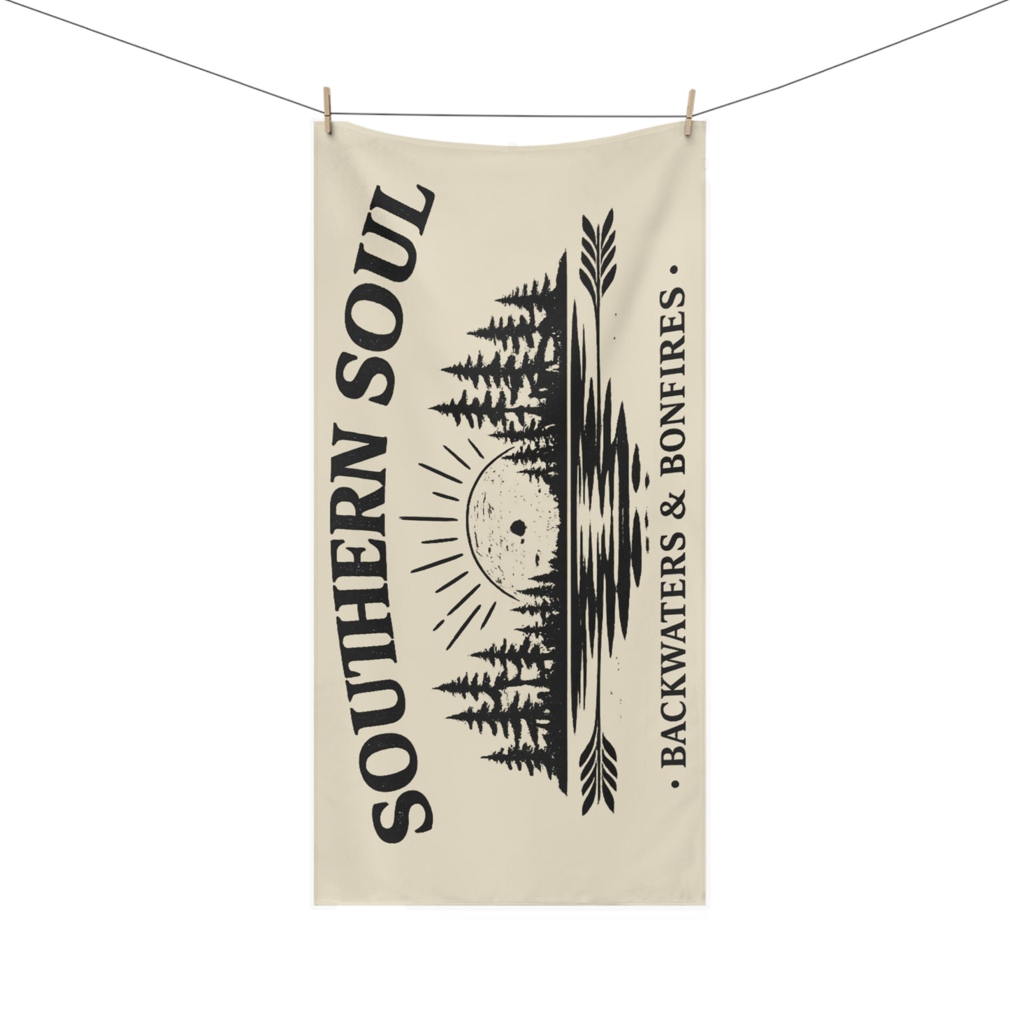 Backwaters & Bonfires - Southern Soul Beach Towel