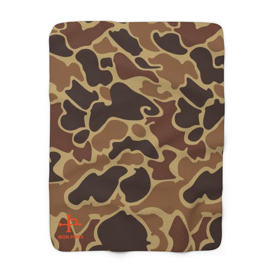 Iron Pines™ Sherpa Throw – Classic Ranch Camo (50” x 60”)