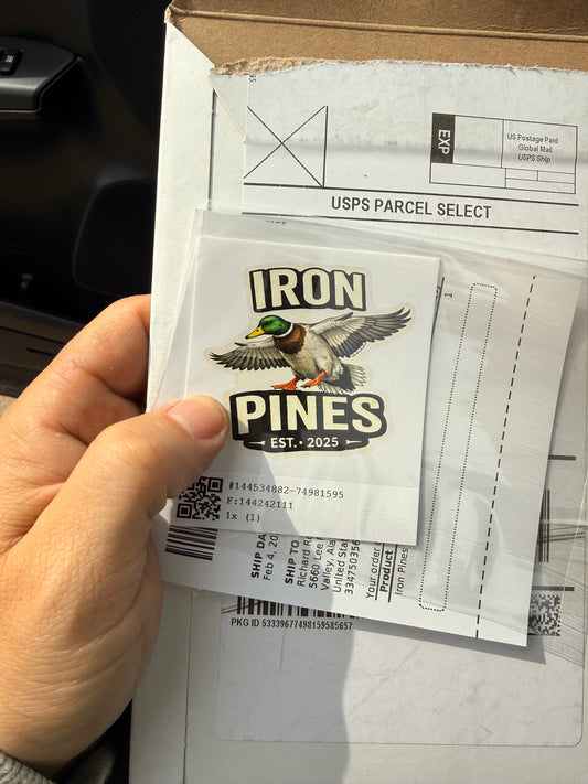 Iron Pines Duck Sticker